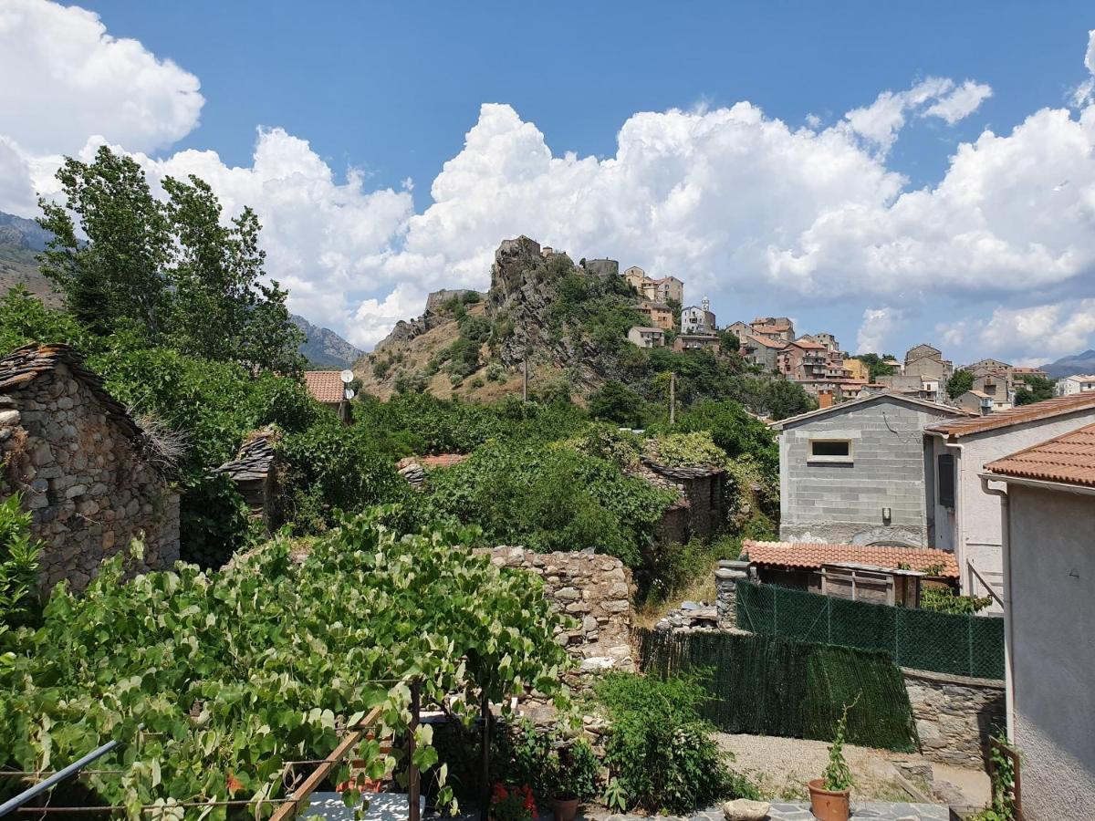 Maison Kyprea: Charming Duplex with Mountain View Terrace Corte  Exterior photo